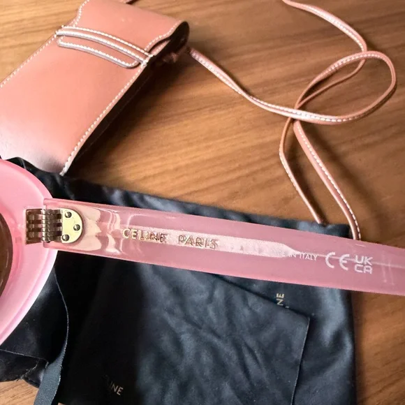 Celine pink cat eye sunglasses